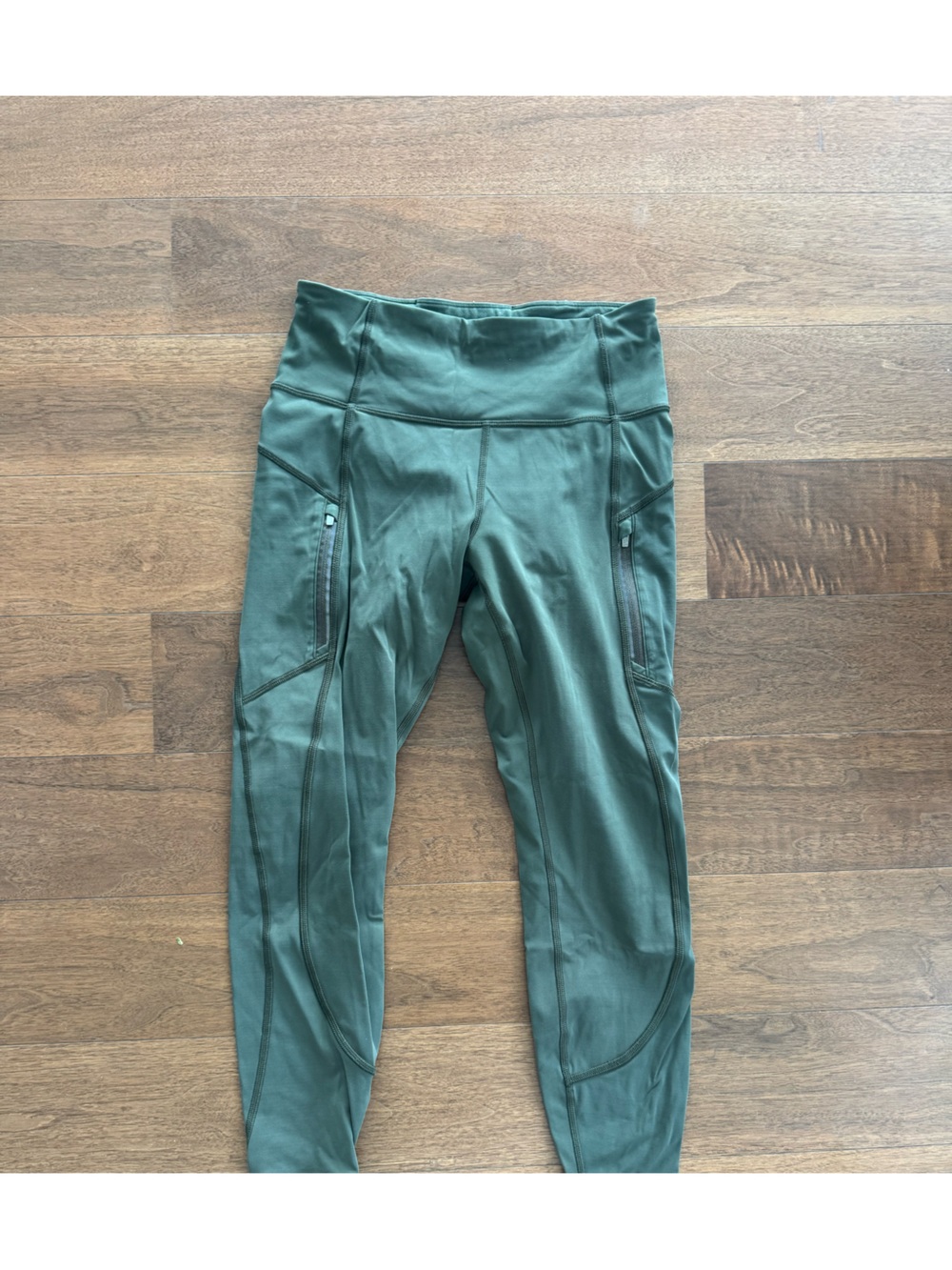 Athleta Forest Green High-Rise Workout Leggings